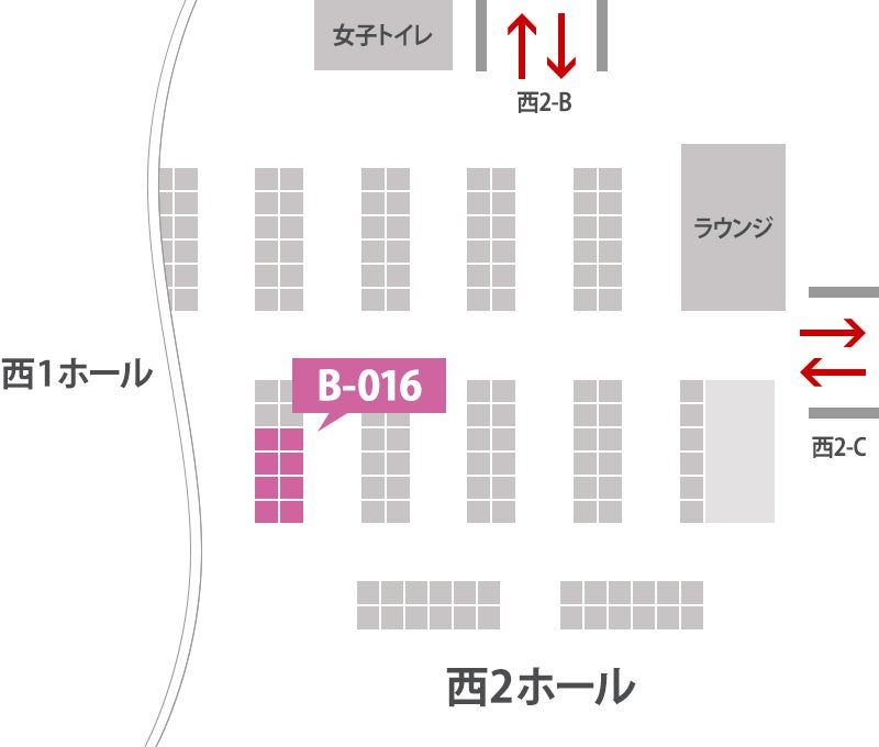 【会場マップ】セブンビューティーブース：B-008