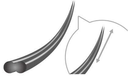 フラットセーブル 先端