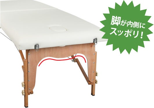 脚が内側にスッポリ！