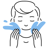 洗顔フォーム使い方 step3