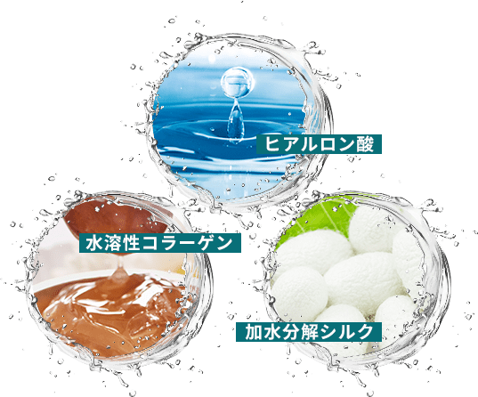 ヒアルロン酸 水溶性コラーゲン 加水分解シルク
