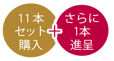11本買えば1本無料でゲット！