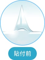 貼付前