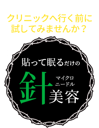貼って眠るだけの針美容