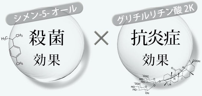 厳選したWの有効成分を配合