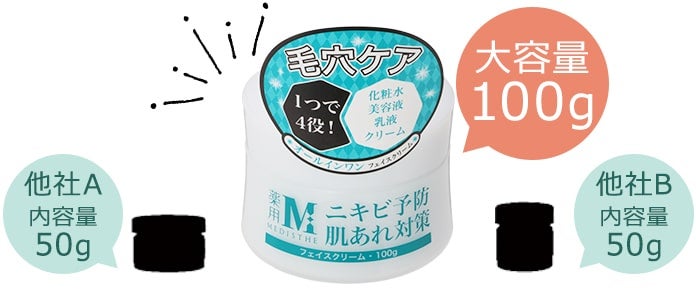 たっぷり大容量 100g