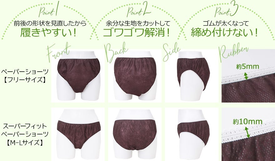 スーパーフィットショーツのポイント 履きやすい ゴワゴワ解消 締め付けない