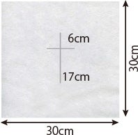 縦横30cm/空気孔：縦17cm×横6cm