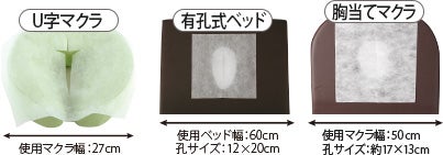 U字マクラ・有孔式ベッド