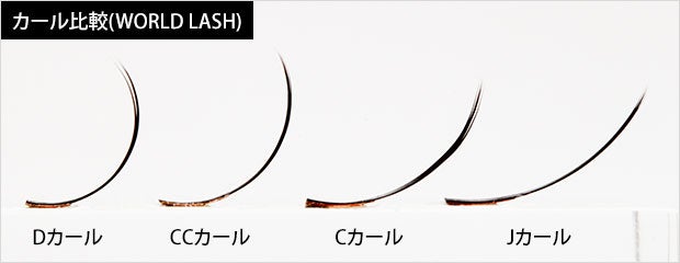 カール比較(WORLD LASH)