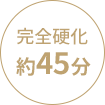 完全硬化約45分