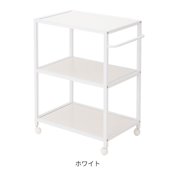 大型フラットワゴン 3段 ホワイト