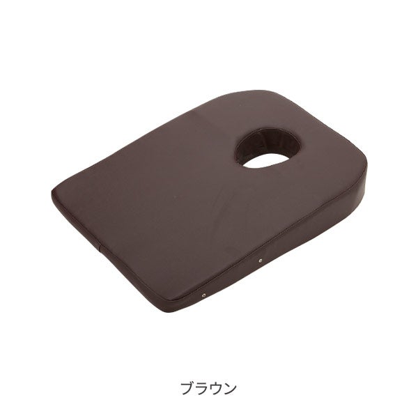 胸当てマクラ (有孔) 高さ4～9cm ブラウン