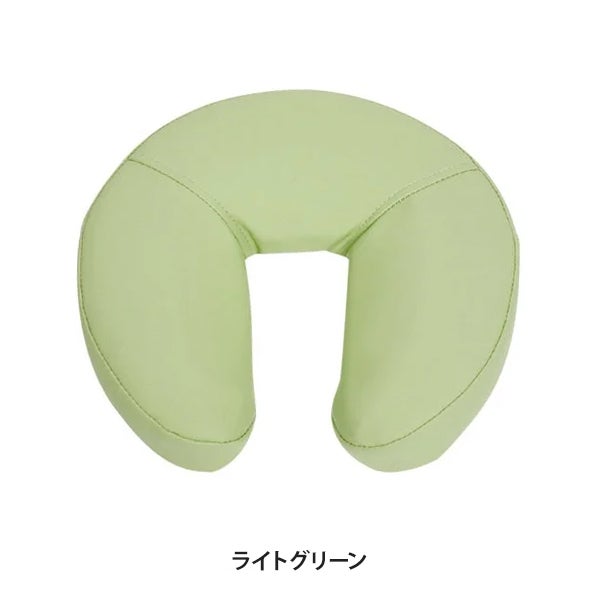 顔マクラ (薄型) 高さ6cm ライトグリーン
