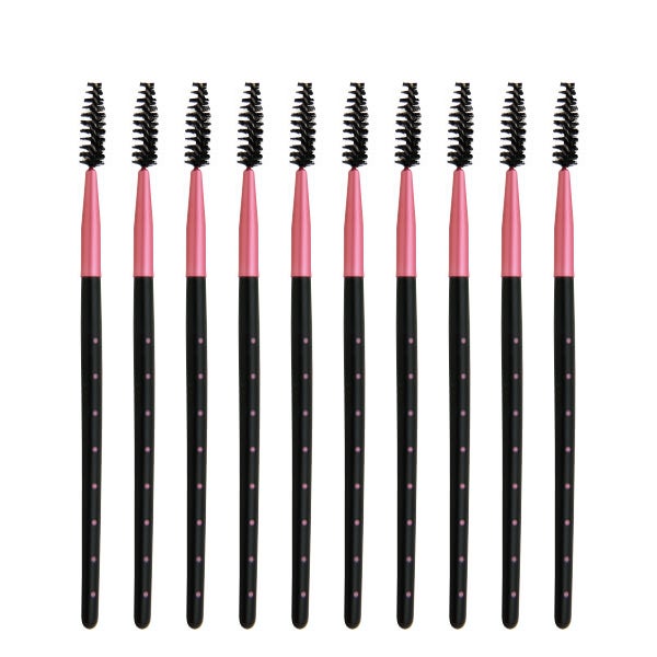 [WORLD LASH] アイラッシュ スクリューブラシ ドット柄 10本入り