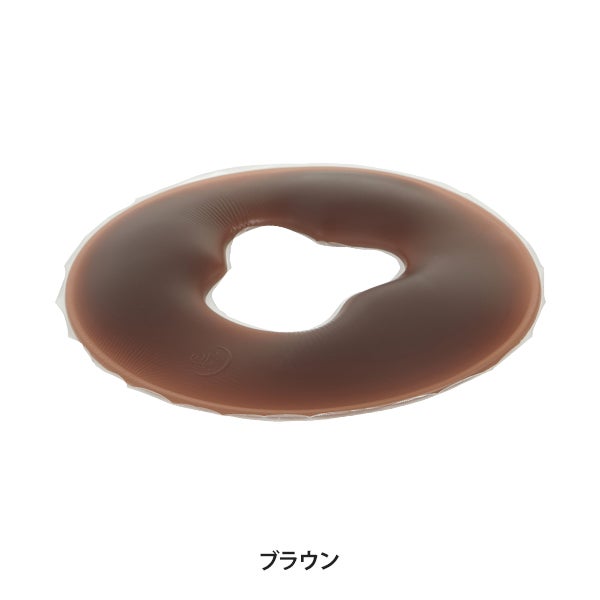 シリコン ジェル クッション丸型 ブラウン