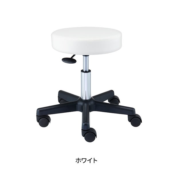 スツール OR (ビニールレザー)  ホワイト