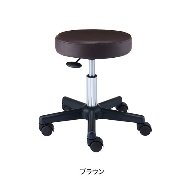 スツール OR (ビニールレザー)  ブラウン