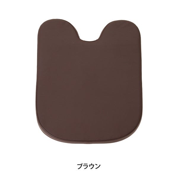 低反発 胸当てマクラ 幅43cm×奥行53cm×高さ3～10cm ブラウン