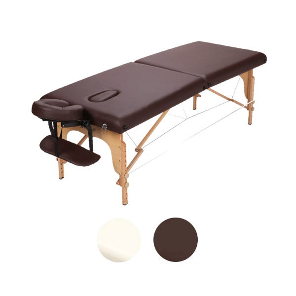 折りたたみ マッサージベッド V-004 (木製)(有孔) 長さ185cm×幅70cm×高さ52～82cm (カラーを選択してください)