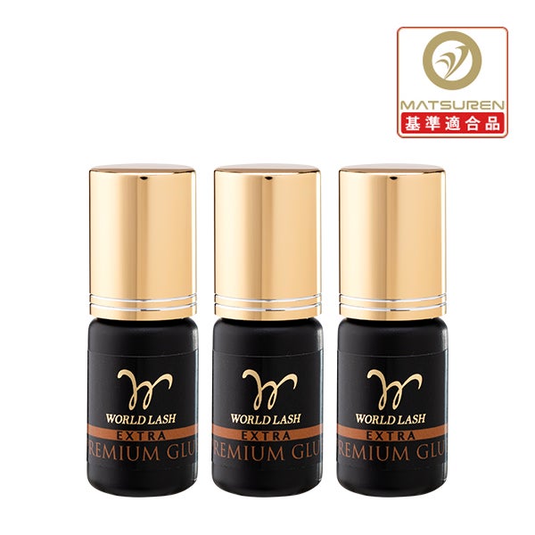 ＜WORLD LASH＞日本製エクストラプレミアムグルーJH5ml 3本セット