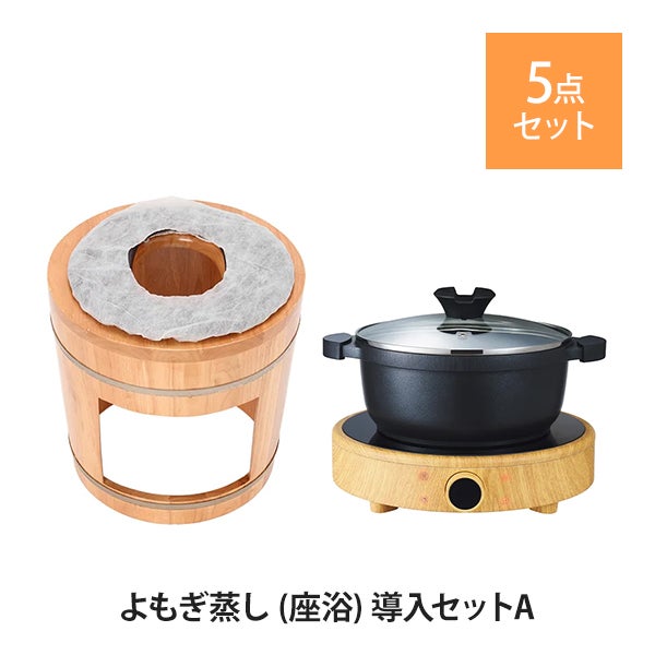 よもぎ蒸し (座浴) 導入セットA (椅子・クッション・ヒーター)