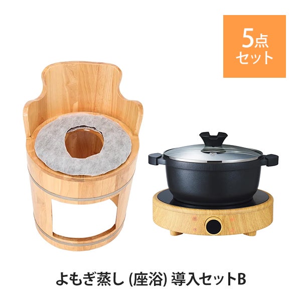 よもぎ蒸し (座浴) 導入セットB (椅子・クッション・ヒーター)