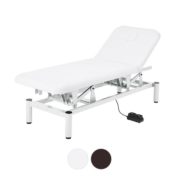 電動昇降 リクライニングマッサージベッド (有孔) 長さ185×幅75×高さ51～88cm (カラーを選択してください)