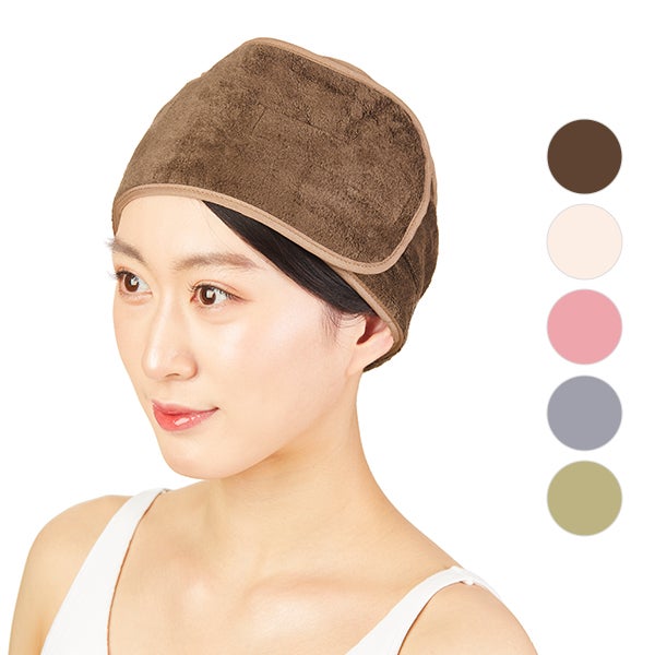 マイクロファイバー ヘアターバン (マジック留め)(カラーを選択してください)