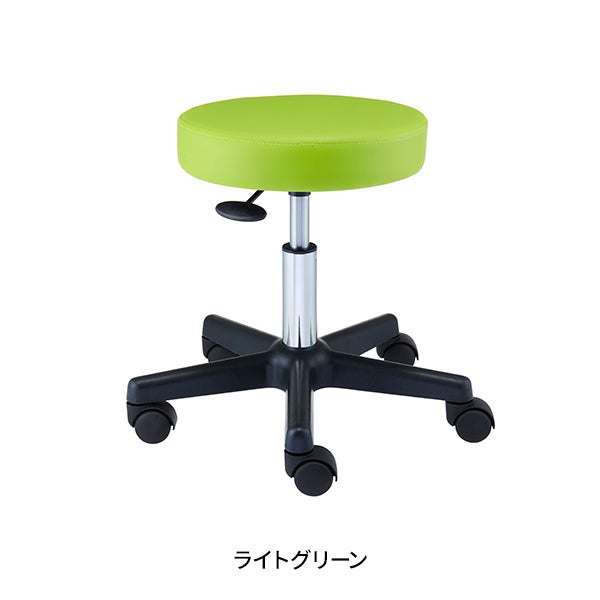 スツール OR (ビニールレザー)  ライトグリーン