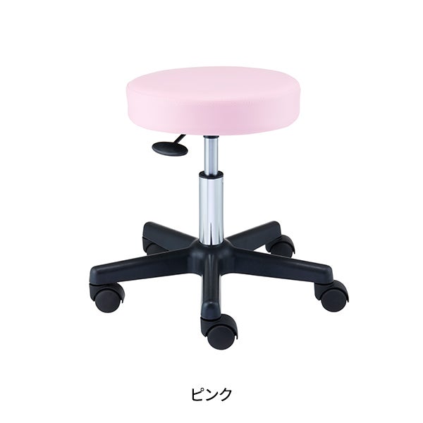 スツール OR (ビニールレザー)  ピンク