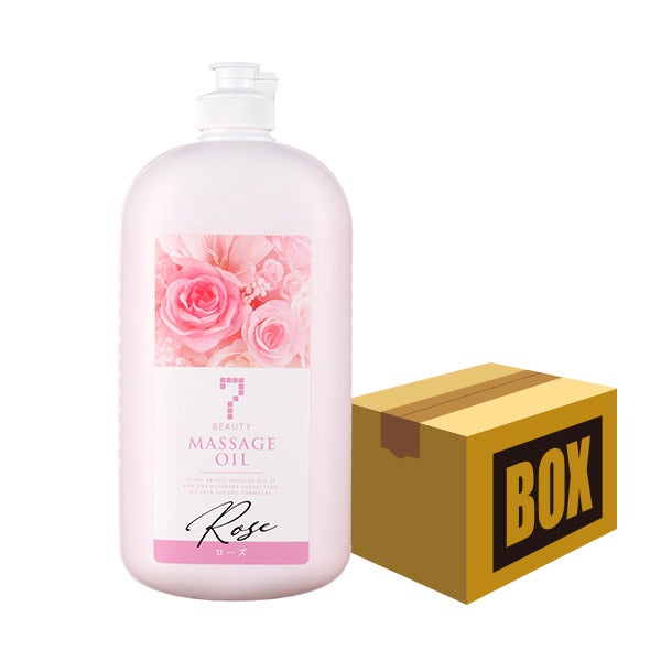 [SEVEN BEAUTY] マッサージオイル ローズ 1L (12本入り)