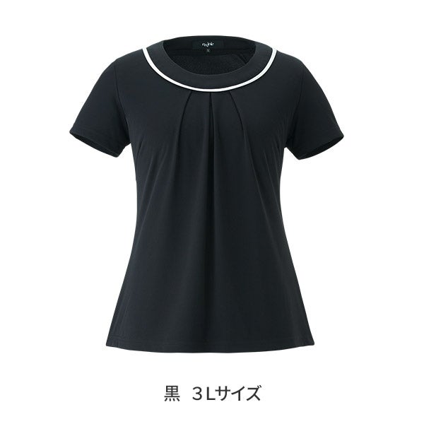 [ラ・ボーテ] 半袖カットソー 06155 黒 3Lサイズ