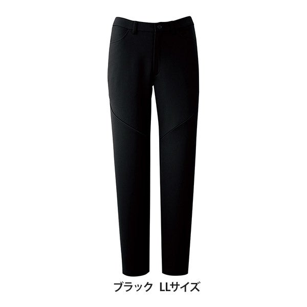 [FOLK] ワコール レディススリムストレートパンツ HI301 ブラック LLサイズ