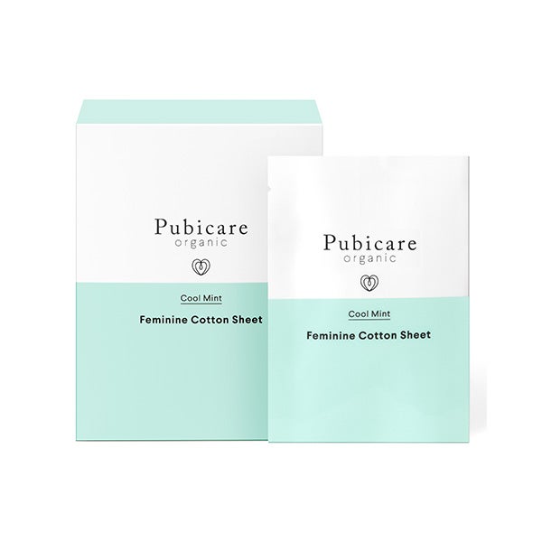 [Pubicare organic] フェミニン コットン シート クールミント 20枚入り