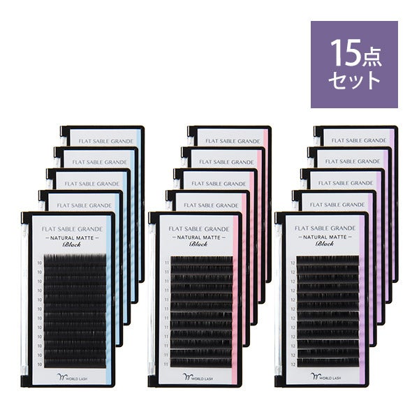 [WORLD LASH] フラットラッシュ 初回導入15点セット＋グルー1本プレゼント