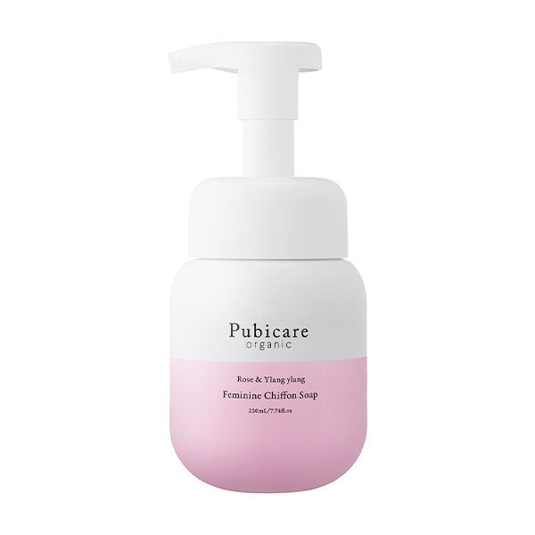 [Pubicare organic] フェミニン シフォンソープ ローズ＆イランイラン 220mL
