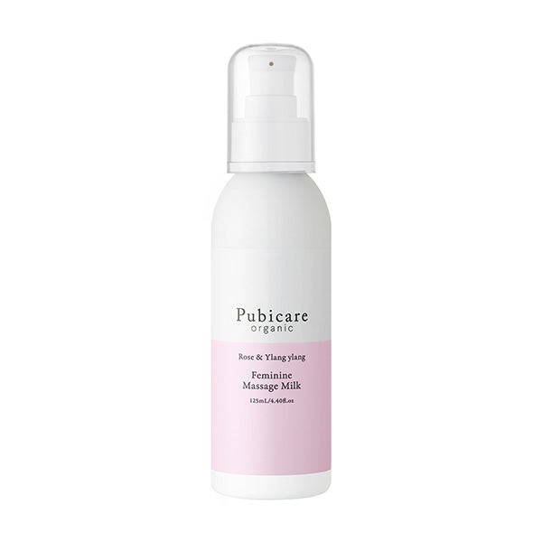 [Pubicare organic] マッサージ ミルク ローズ＆イランイラン 125mL