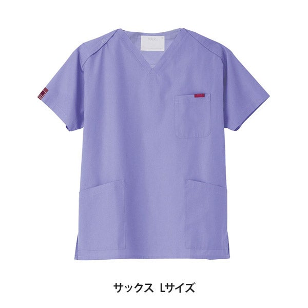 [FOLK] スクラブ (PANTONE) 7000SC 男女兼用 サックス Lサイズ