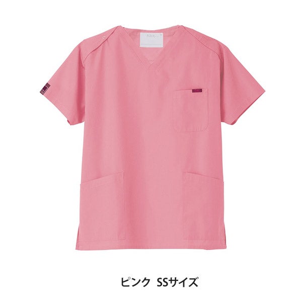 [FOLK] スクラブ (PANTONE) 7000SC 男女兼用 ピンク SSサイズ