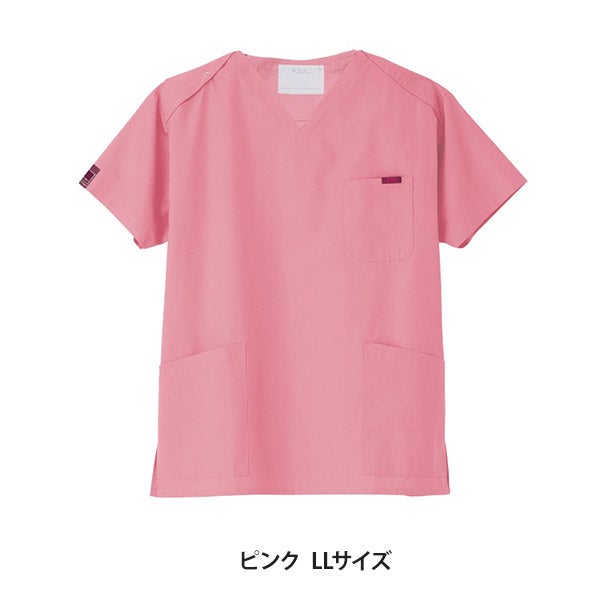 [FOLK] スクラブ (PANTONE) 7000SC 男女兼用 ピンク LLサイズ