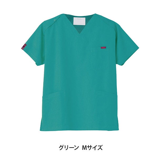 [FOLK] スクラブ (PANTONE) 7000SC 男女兼用 グリーン Mサイズ