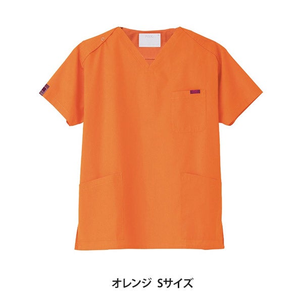 [FOLK] スクラブ (PANTONE) 7000SC 男女兼用 オレンジ Sサイズ