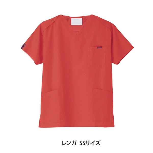 [FOLK] スクラブ (PANTONE) 7000SC 男女兼用 レンガ SSサイズ