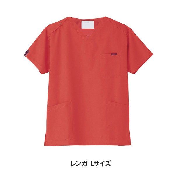 [FOLK] スクラブ (PANTONE) 7000SC 男女兼用 レンガ Lサイズ