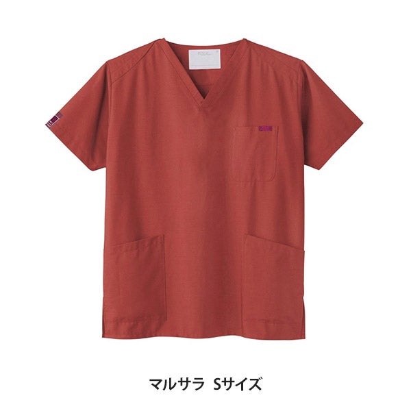 [FOLK] スクラブ (PANTONE) 7000SC 男女兼用 マルサラ Sサイズ