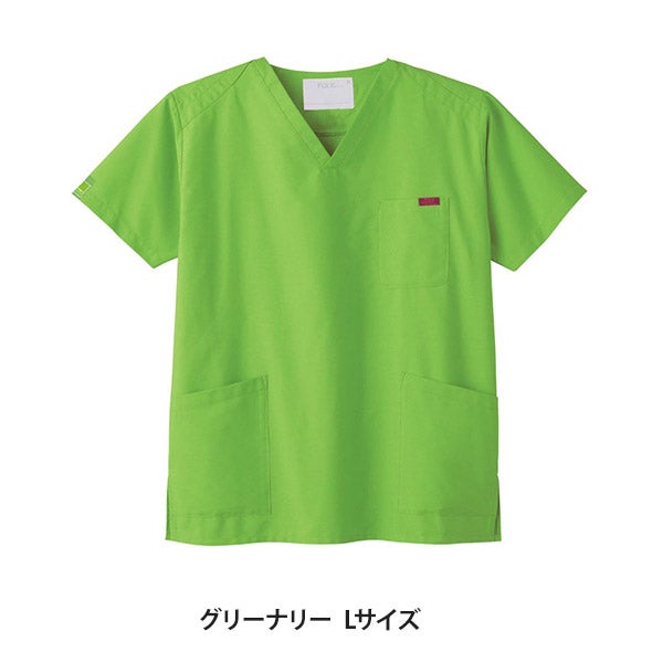 [FOLK] スクラブ (PANTONE) 7000SC 男女兼用 グリーナリー Lサイズ