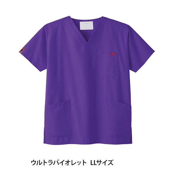 [FOLK] スクラブ (PANTONE) 7000SC 男女兼用 ウルトラバイオレット LLサイズ